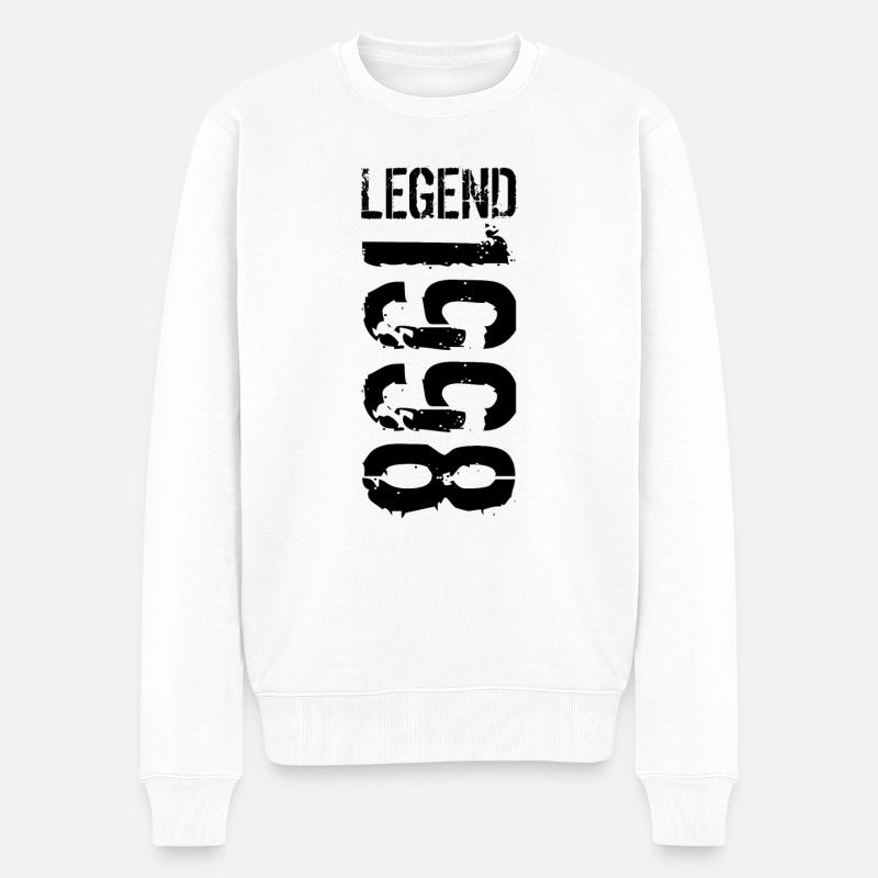 Légende 1998 noir - Pull Premium bio Homme - blanc