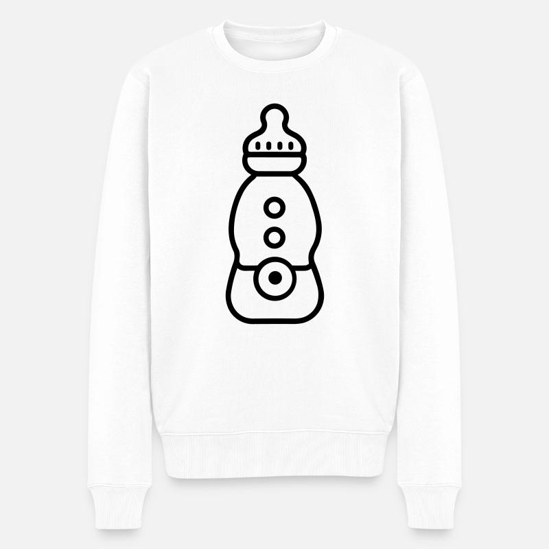 biberon - Pull Premium bio Homme - blanc