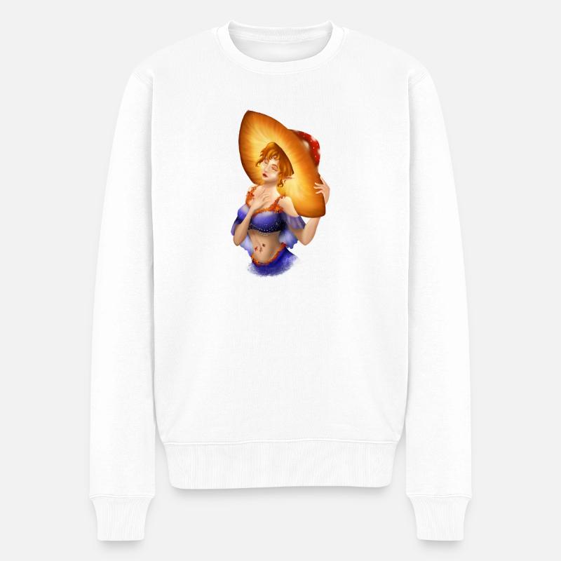 Fairy Autumn - Männer Premium Bio Pullover - Weiß