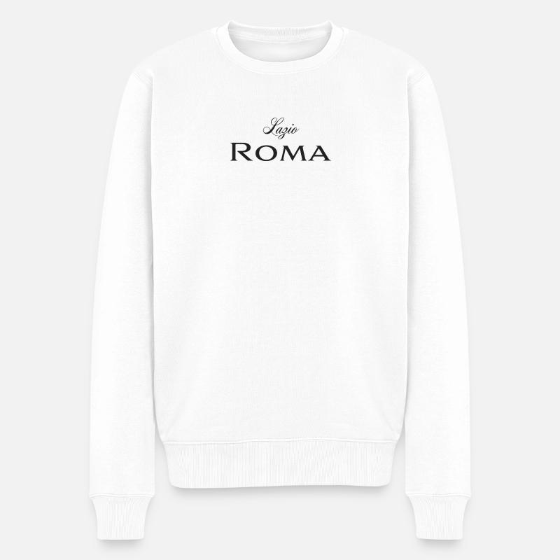 Roma - Männer Premium Bio Pullover - Weiß