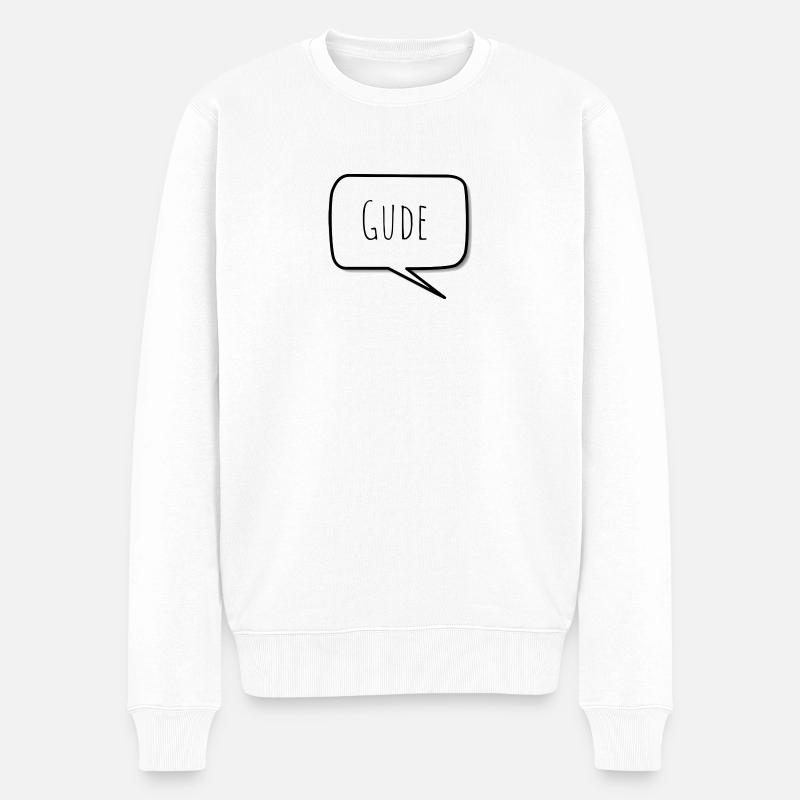 Gude - Männer Premium Bio Pullover - Weiß