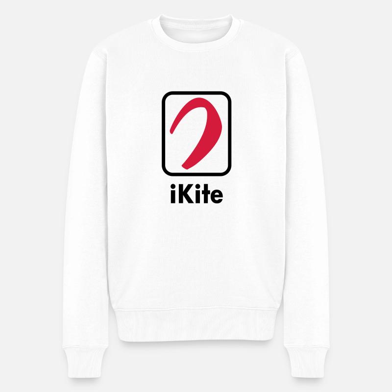 i_kite_kite_vec_2 fr - Pull Premium bio Homme - blanc