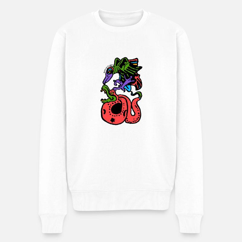 Inka Kultur, Lateinamerika - Männer Premium Bio Pullover - Weiß