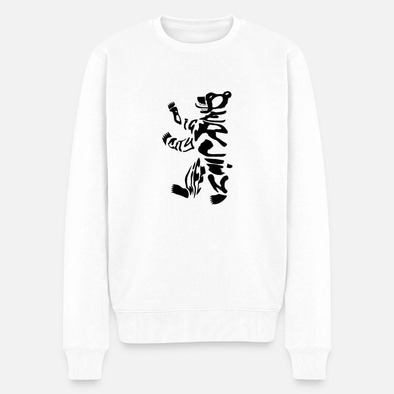 Ours de Berlin 2 - Pull Premium bio Homme - blanc