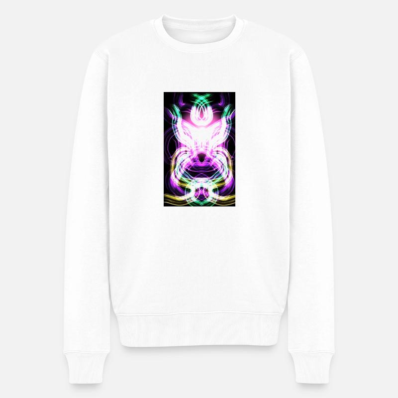 Abbildung - Männer Premium Bio Pullover - Weiß