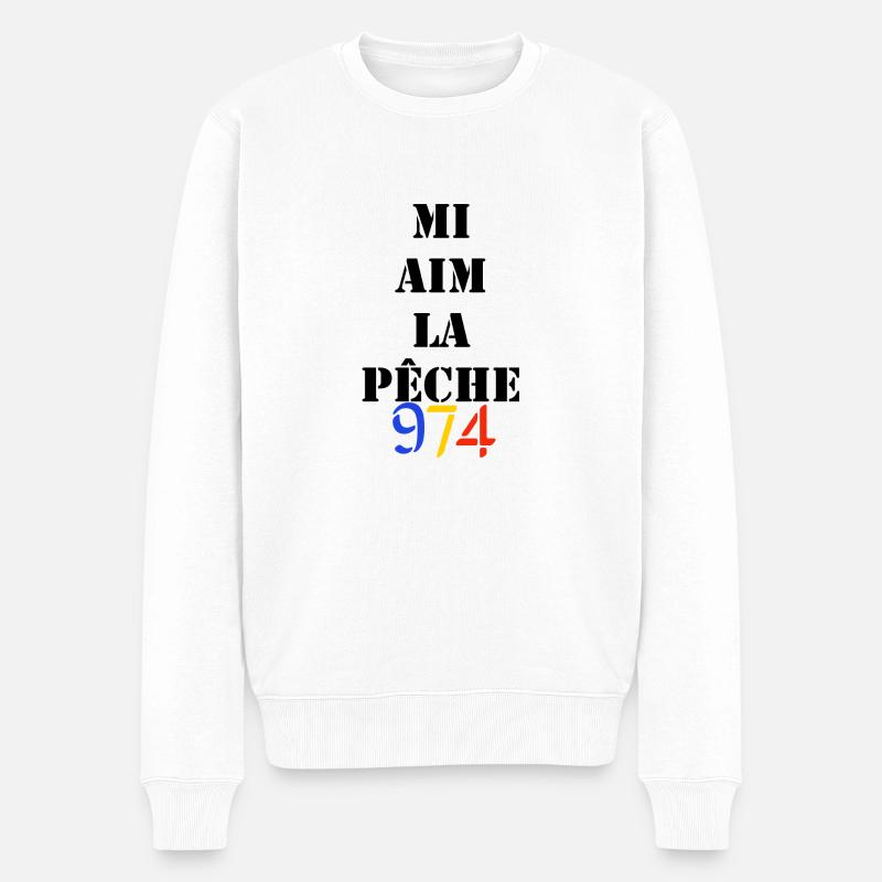 974 - Pull Premium bio Homme - blanc