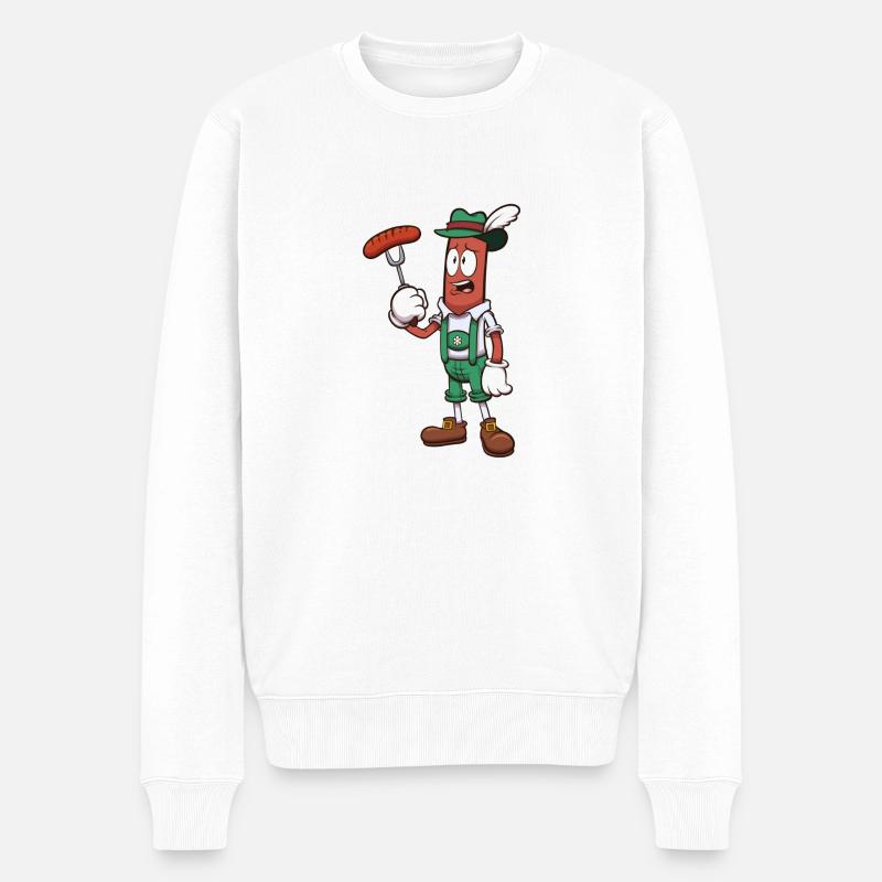 Saucisse Triste Octoberfest - Pull Premium bio Homme - blanc