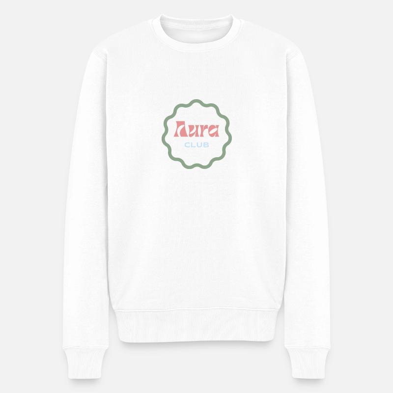 Aura Club - Männer Premium Bio Pullover - Weiß