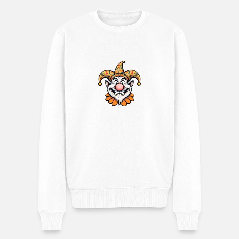 Fasnacht - Männer Premium Bio Pullover - Weiß