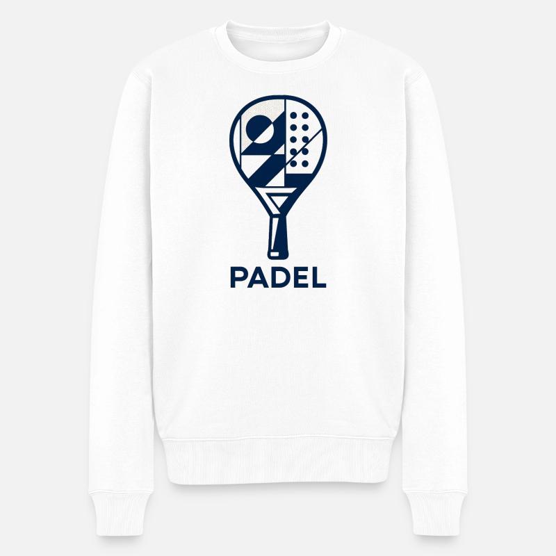 Padel - Sport de Raquette - Pull Premium bio Homme - blanc