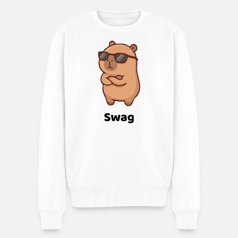 Swag - Männer Premium Bio Pullover - Weiß