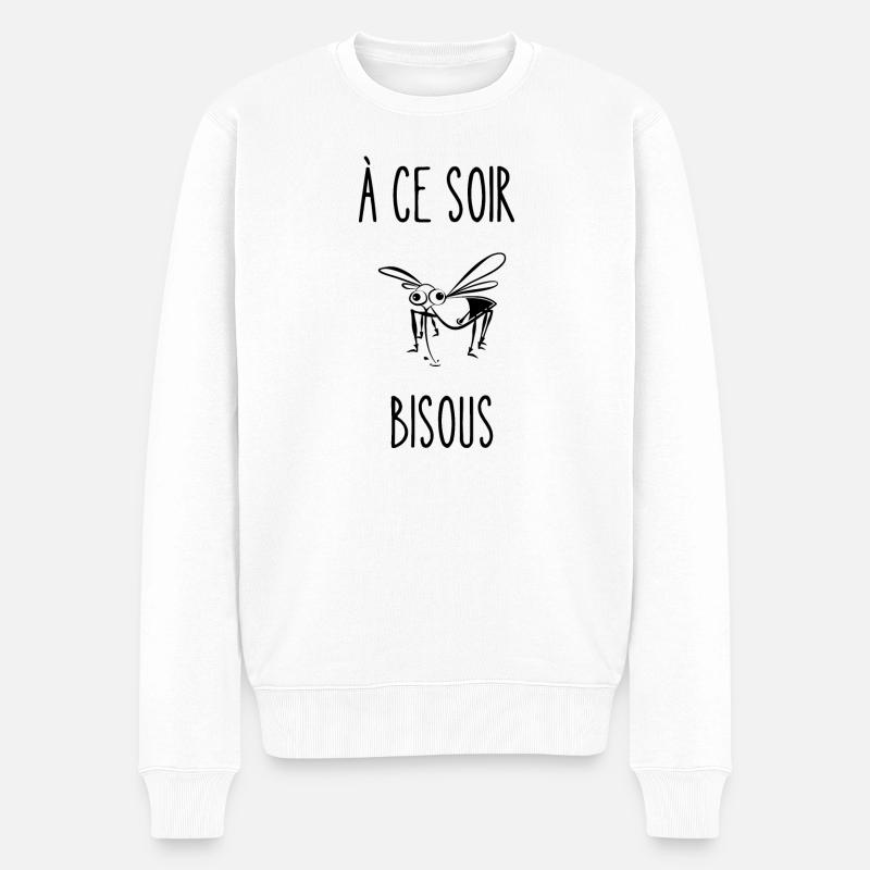 à ce soir bisous - Pull Premium bio Homme - blanc