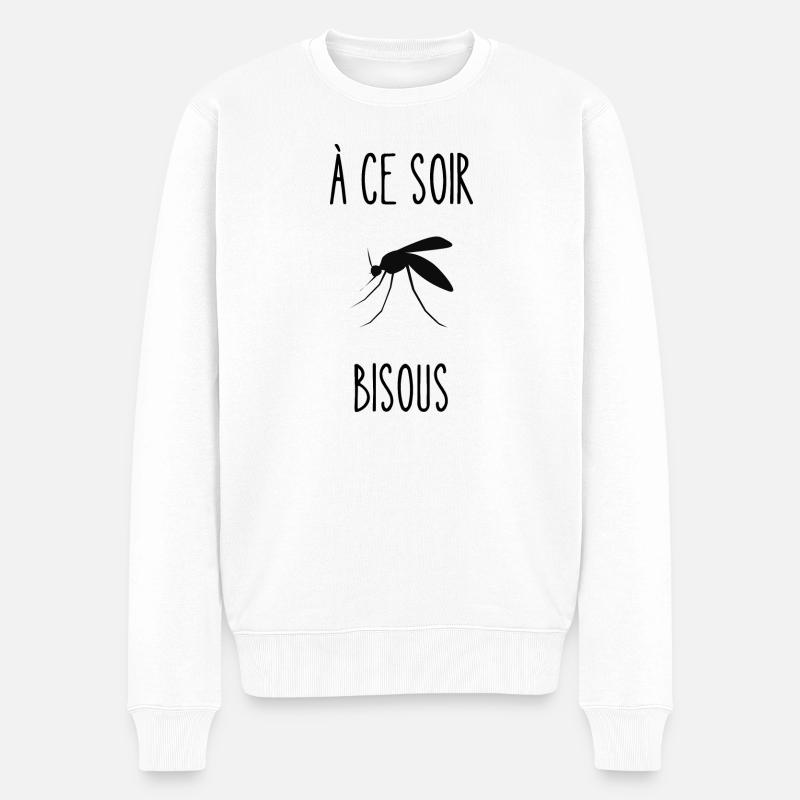 à ce soir bisous - Pull Premium bio Homme - blanc