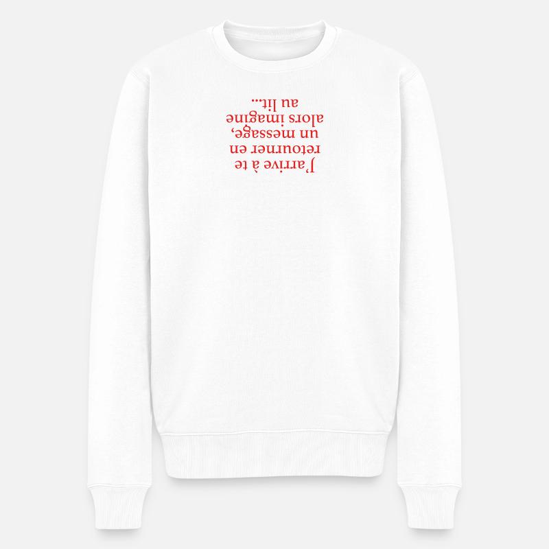 Te Retourner - Pull Premium bio Homme - blanc