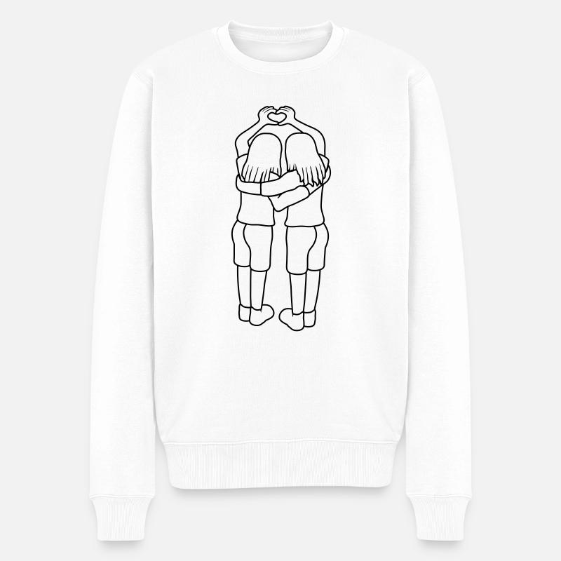 Chers 2 amis - Pull Premium bio Homme - blanc