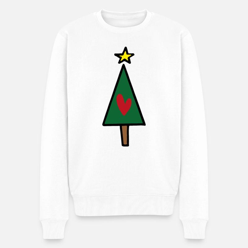 Arbre de Noël - Pull Premium bio Homme - blanc