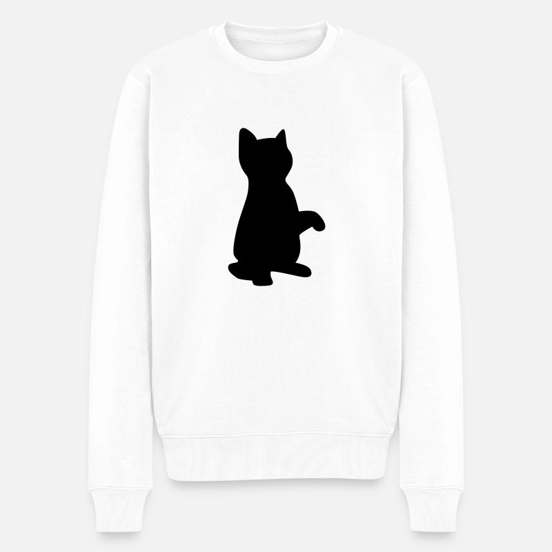 cat kitten - Pull Premium bio Homme - blanc