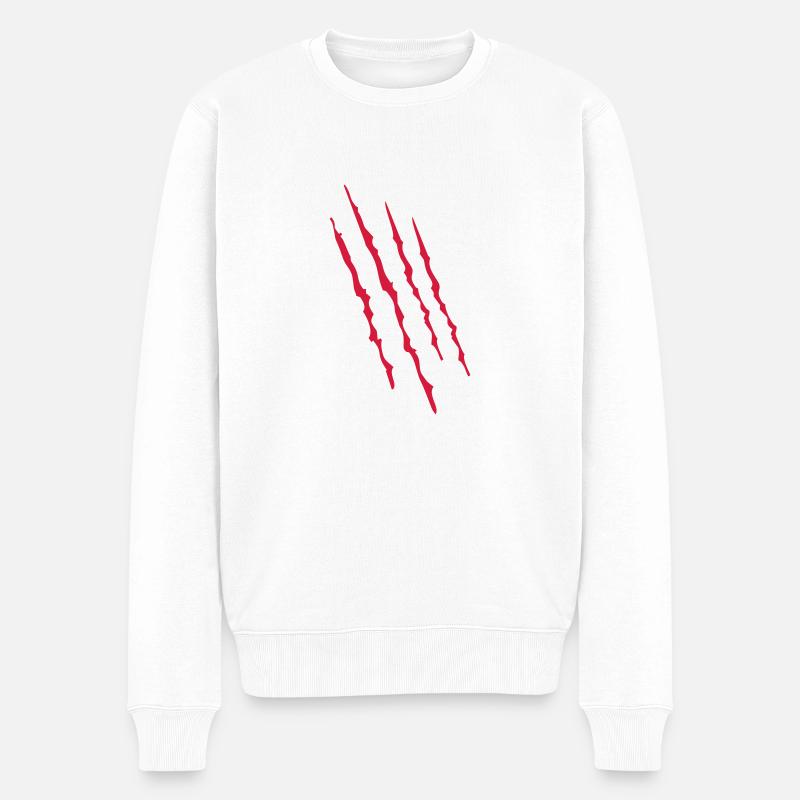 scratch 2541614 14872041 - Men's Premium Organic Jumper - white