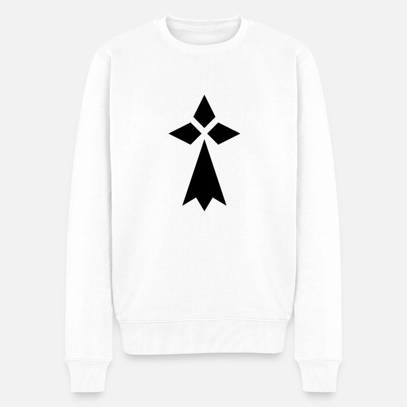 blur - Männer Premium Bio Pullover - Weiß