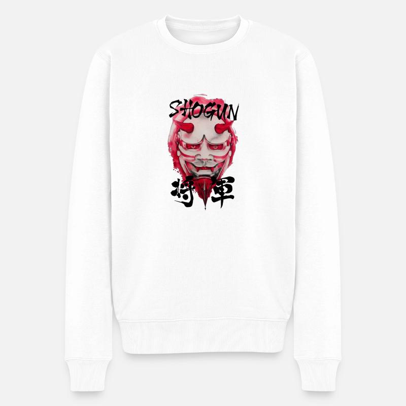 SHOGUN - Männer Premium Bio Pullover - Weiß