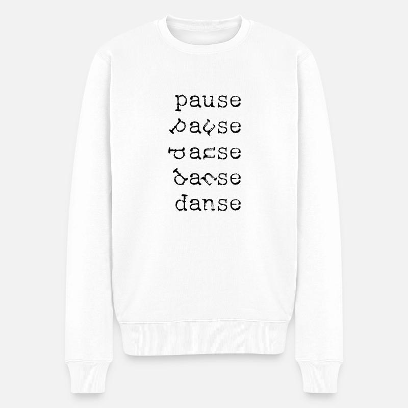 PAUSE DANSE - Pull Premium bio Homme - blanc