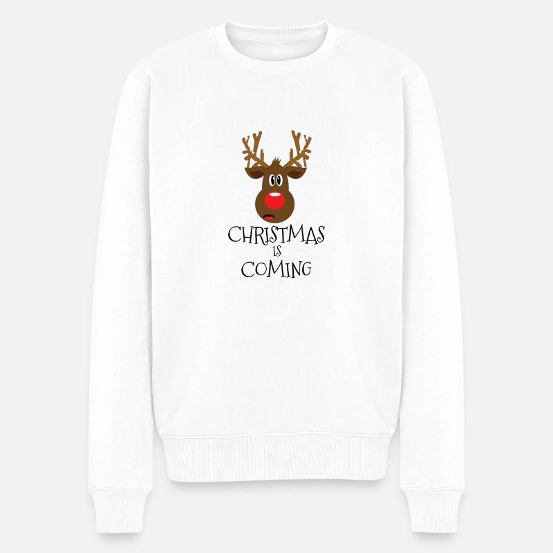 Noël arrive - Pull Premium bio Homme - blanc