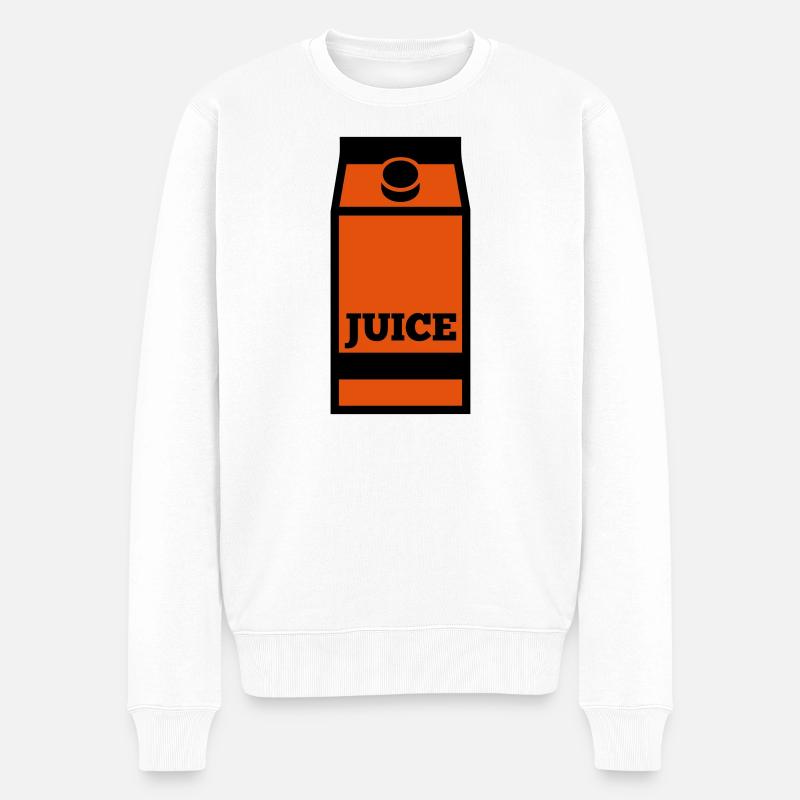 Saft - Männer Premium Bio Pullover - Weiß