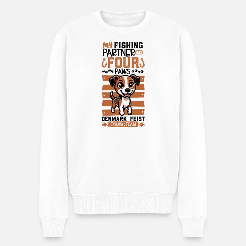 Pêche et Danemark Feist - Pull Premium bio Homme - blanc