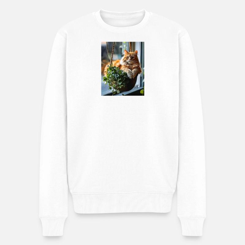FB_IMG_1760901344447 - Männer Premium Bio Pullover - Weiß