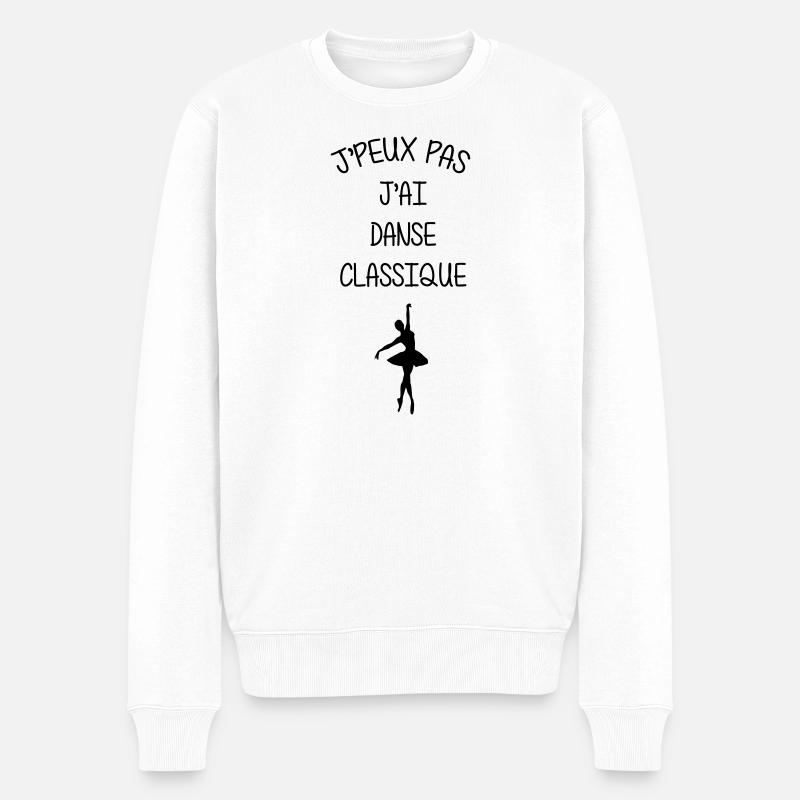 J’peux pas, j’ai danse classique - Pull Premium bio Homme - blanc