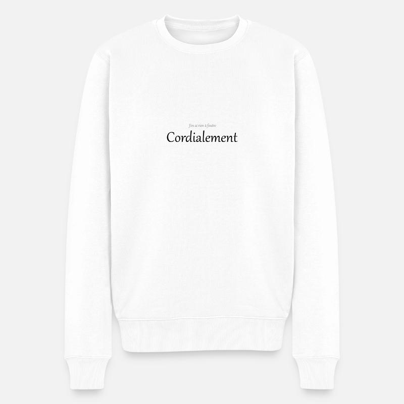 Cordialement - Pull Premium bio Homme - blanc