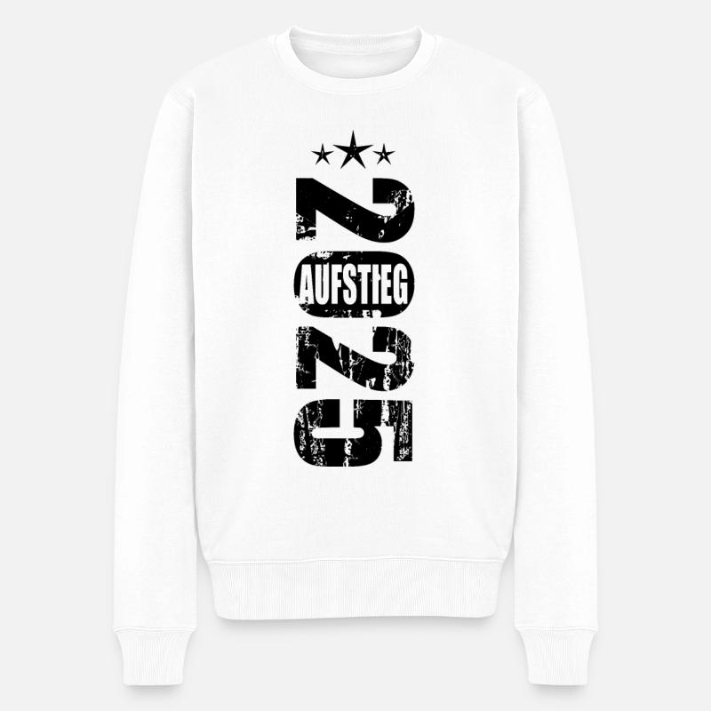 Aufsteiger 2025 Aufstiegstrikot Aufstieg 25 - Männer Premium Bio Pullover - Weiß