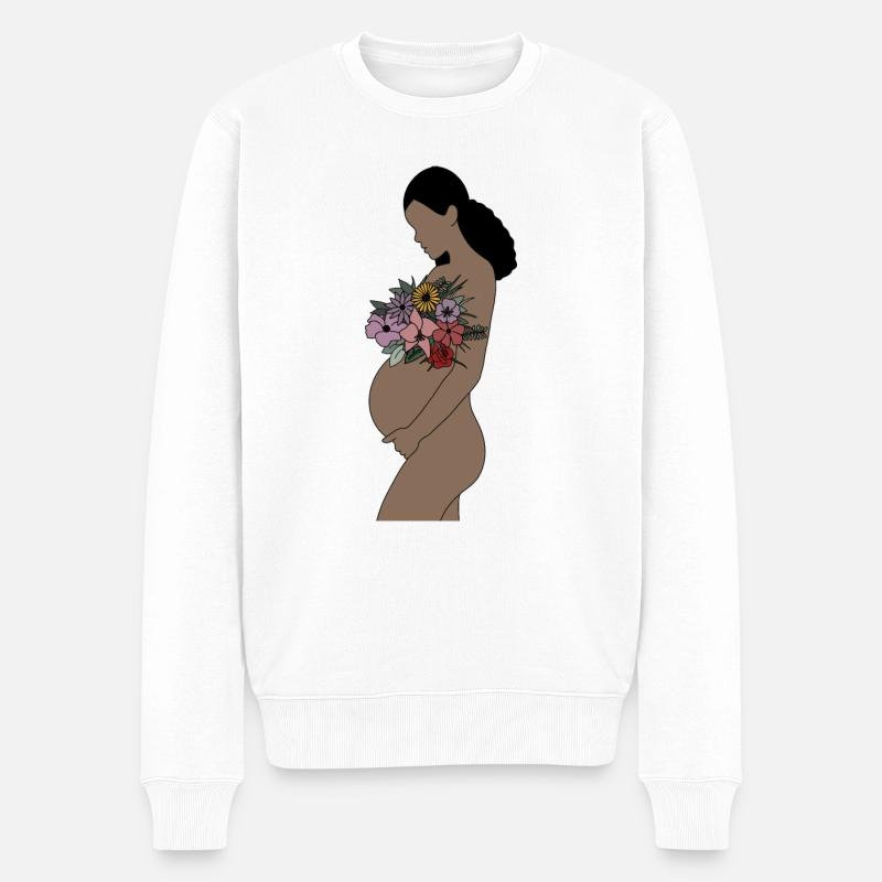 Femme enceinte - Pull Premium bio Homme - blanc