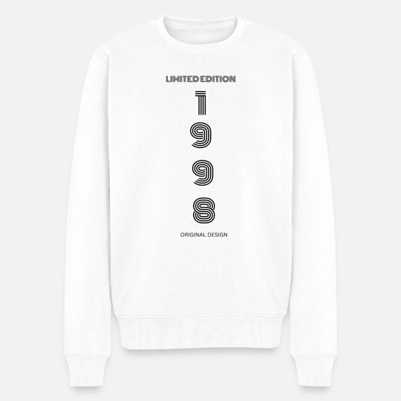 1998 - Männer Premium Bio Pullover - Weiß