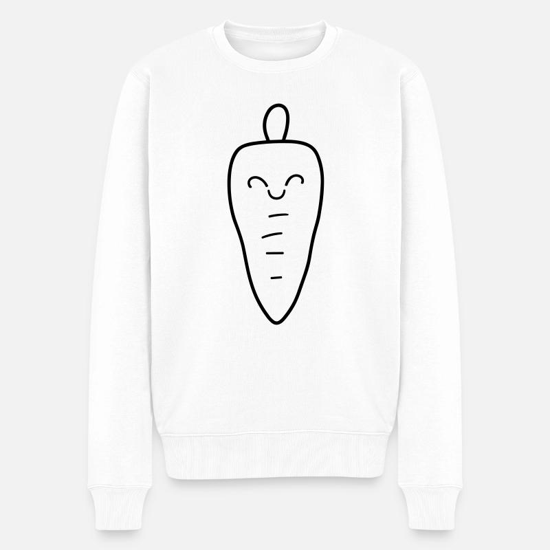 Carotte - Pull Premium bio Homme - blanc