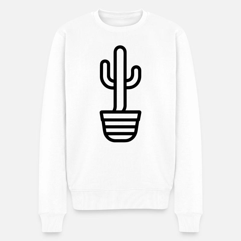 Cactus - Pull Premium bio Homme - blanc
