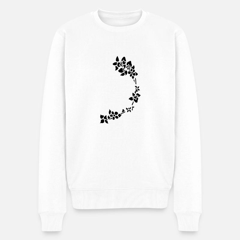 fleur - Pull Premium bio Homme - blanc