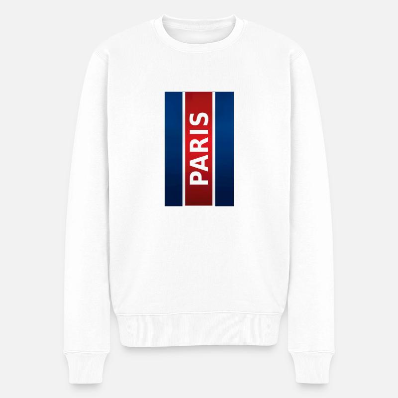 Coque BigVert Paris - Pull Premium bio Homme - blanc