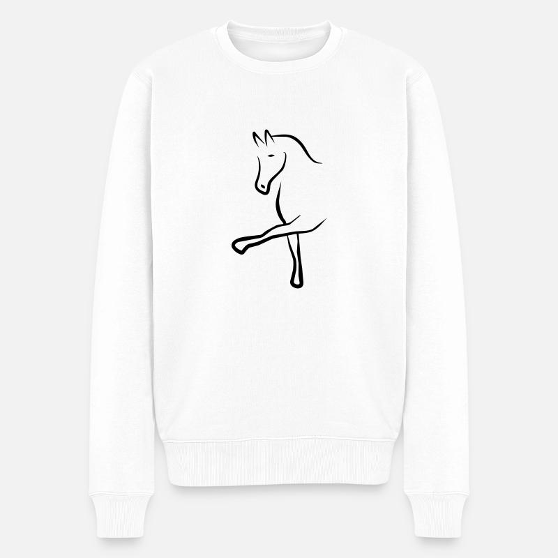 cheval - Pull Premium bio Homme - blanc