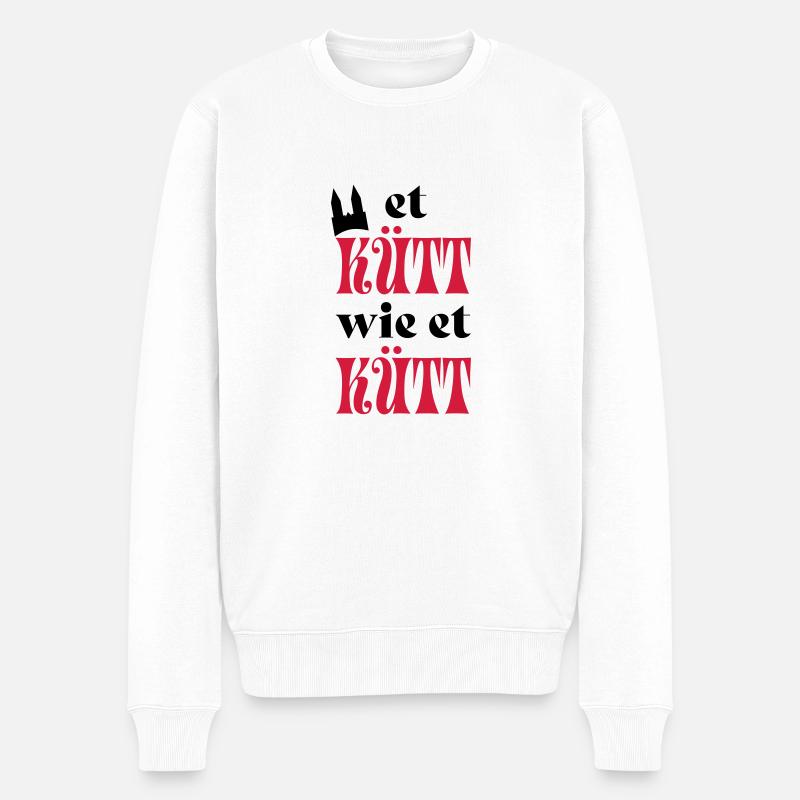 Karneval - Männer Premium Bio Pullover - Weiß