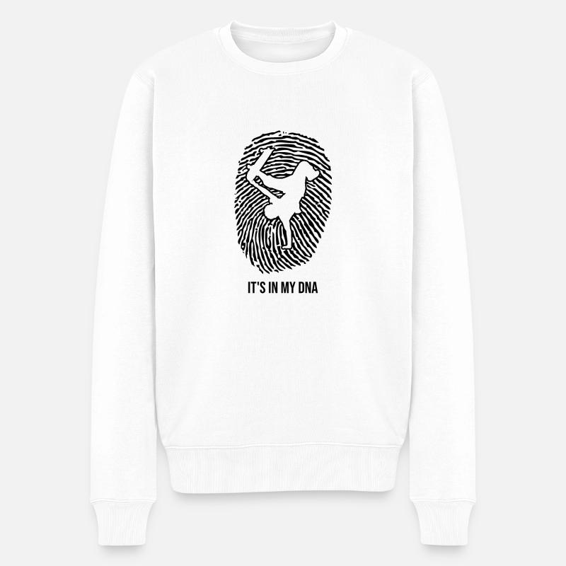 Skateboard Skateboarden Skater Skateboarder - Männer Premium Bio Pullover - Weiß
