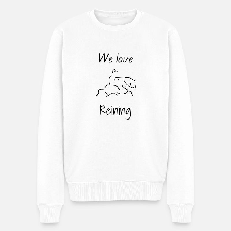 Nous aimons Reining - Pull Premium bio Homme - blanc