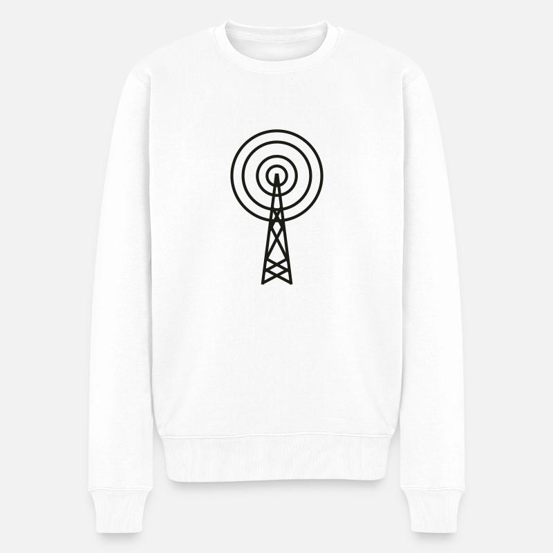 antenne - Pull Premium bio Homme - blanc