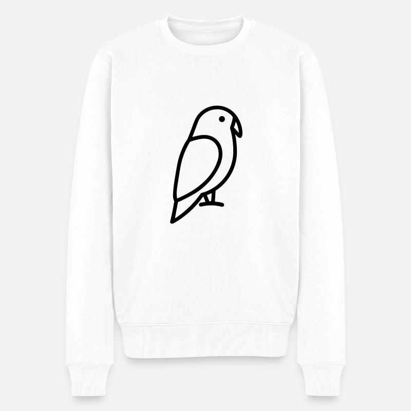 perroquet - Pull Premium bio Homme - blanc