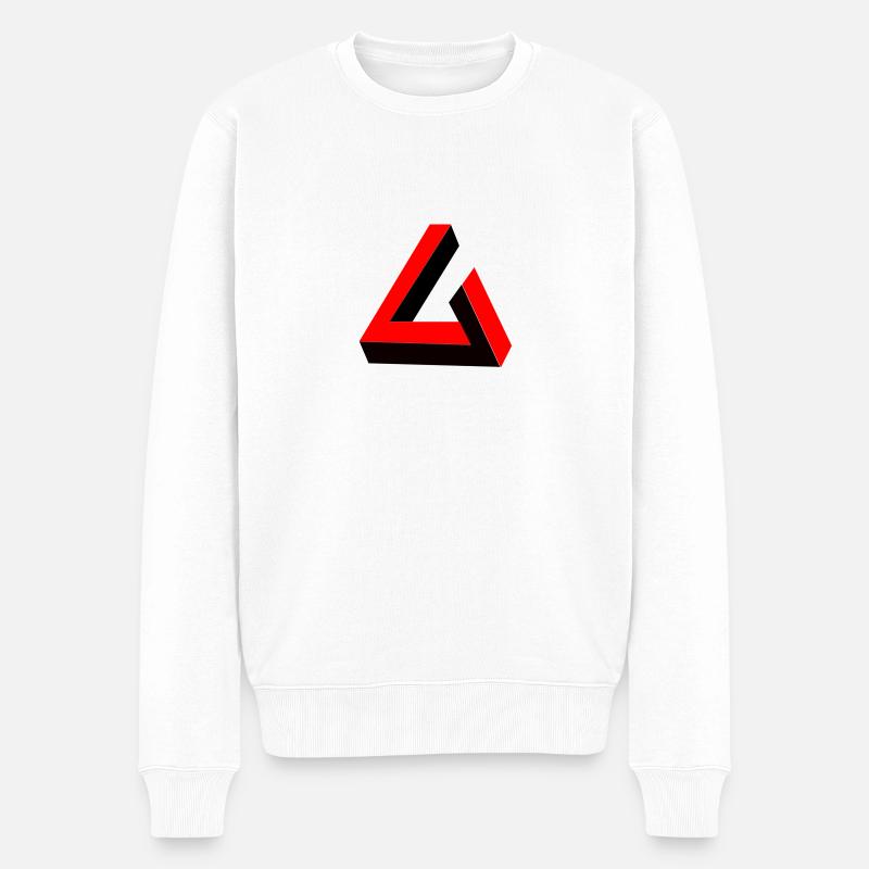 Apex rotes Gaming-Dreieck - Männer Premium Bio Pullover - Weiß