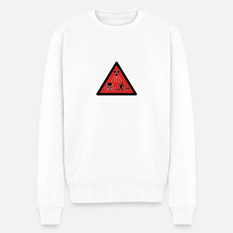 Piktogramm Radioactive Neu - Männer Premium Bio Pullover - Weiß