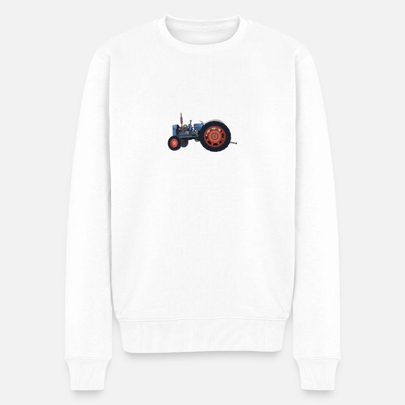 Traktor - Männer Premium Bio Pullover - Weiß