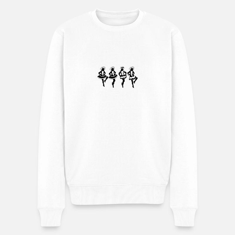 Funkemariechen - Pull Premium bio Homme - blanc