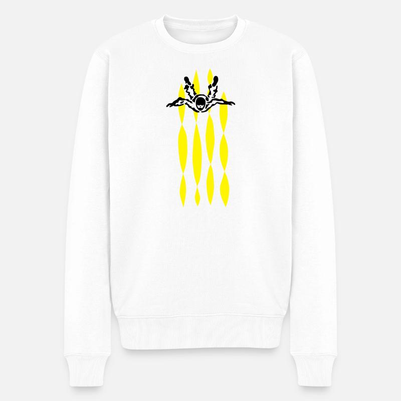 skydive - Männer Premium Bio Pullover - Weiß