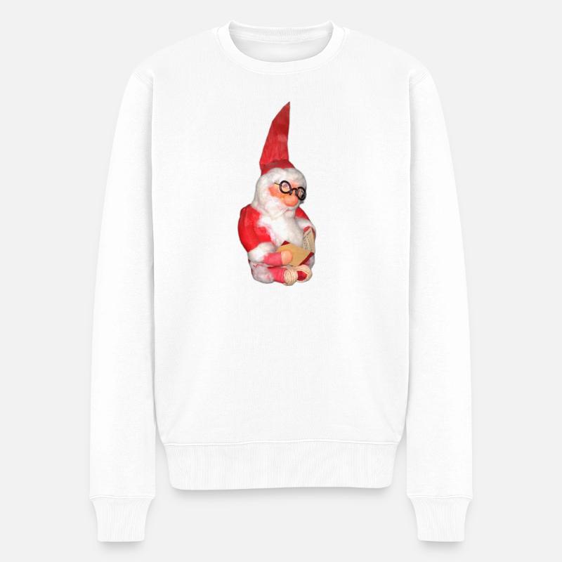 Kobold - Männer Premium Bio Pullover - Weiß